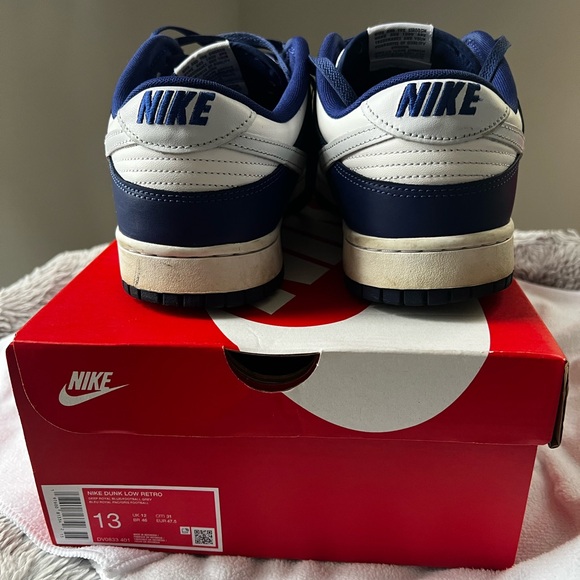 Nike Men's Blue and White Dunks - Picture 4 of 7